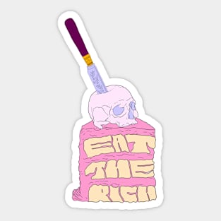 Eat the Rich Cake Sticker